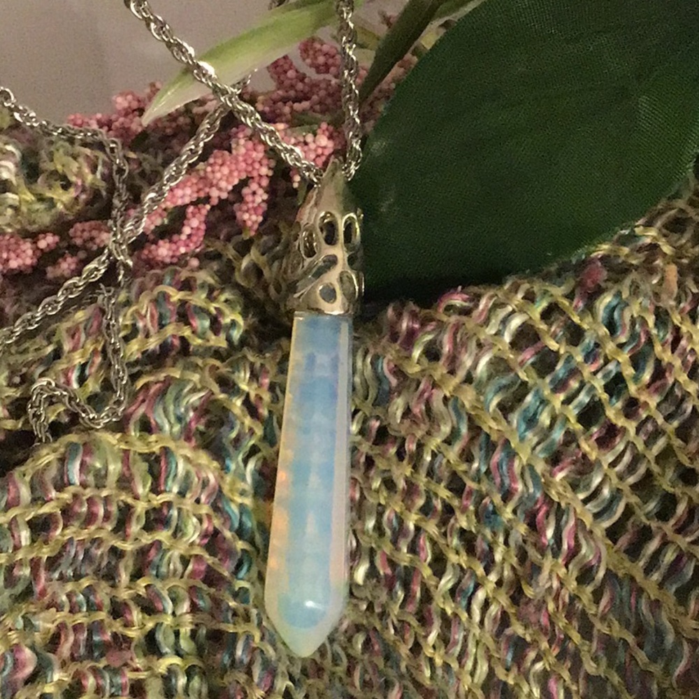 Milky Quartz Stone Necklace